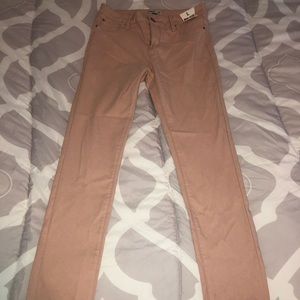 YMI Hyperstretch Midrise Skinny Jeans Peach Tan